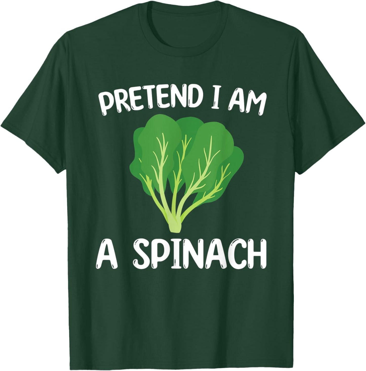 Cute Spinach Costume Love Healthy Food T-Shirt - T-Shirt | Forest