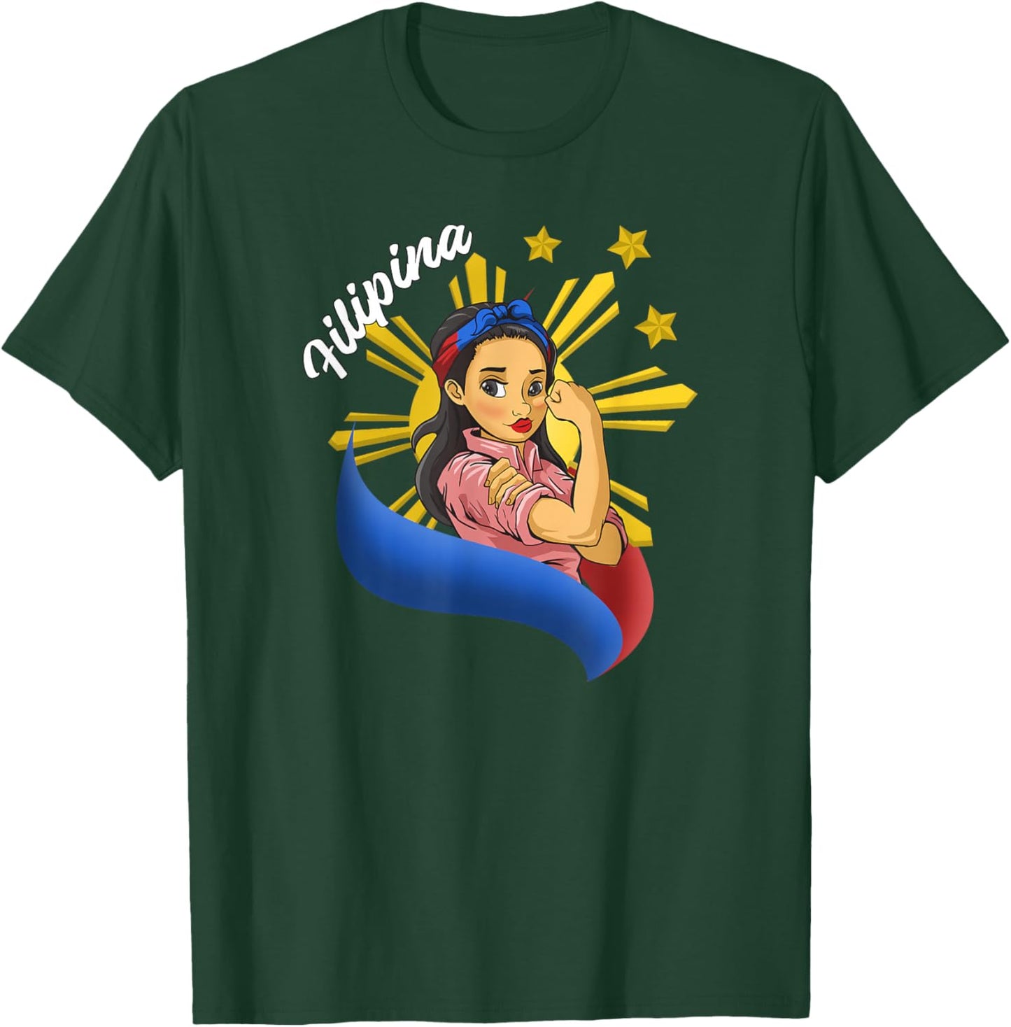 Philippines Pinay Filipina Filipino Flag Day Girl T-Shirt - T-Shirt | Forest