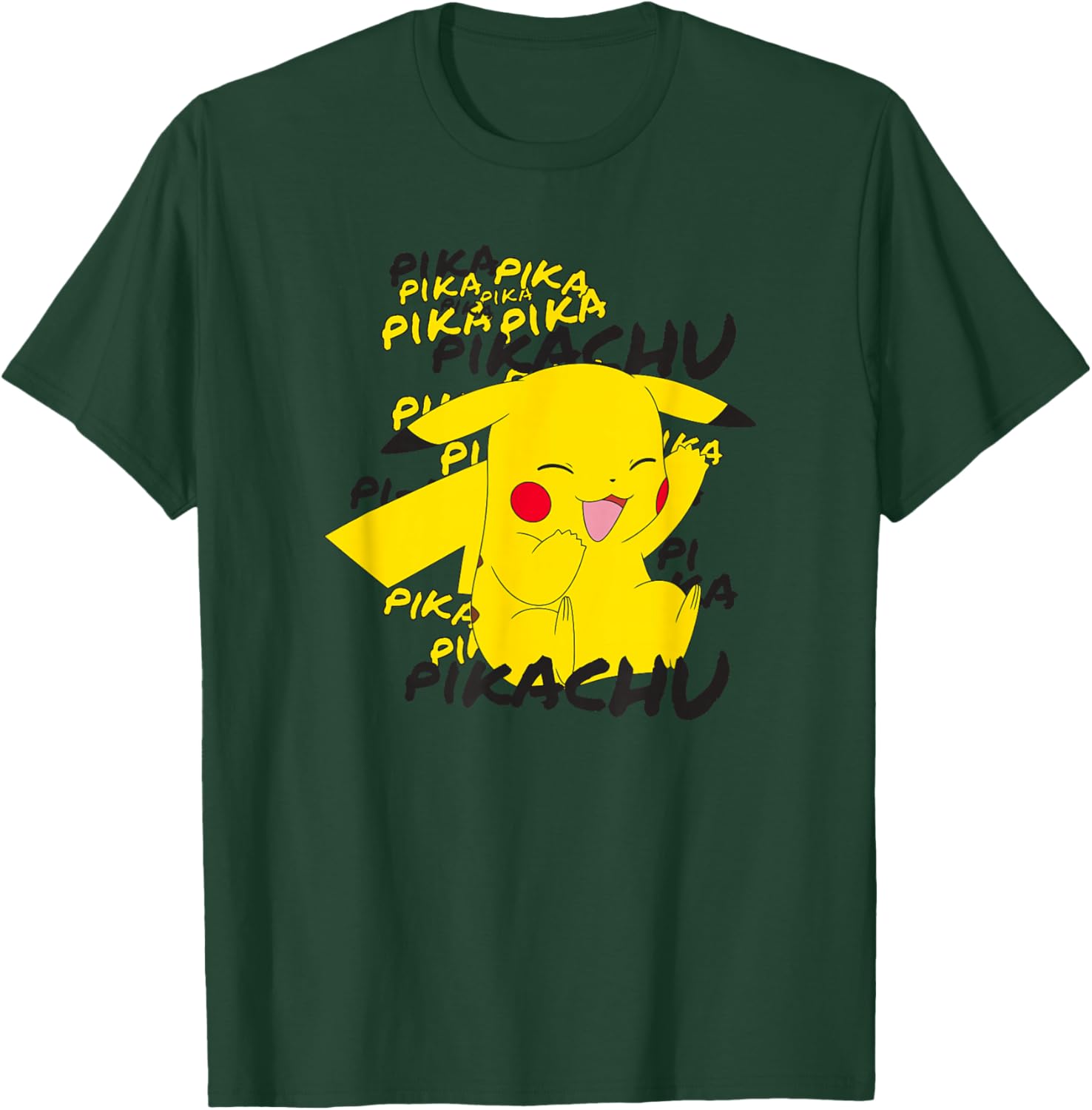 Pokémon Pikachu Cracks A Joke Laughing Small T-Shirt - T-Shirt | Forest