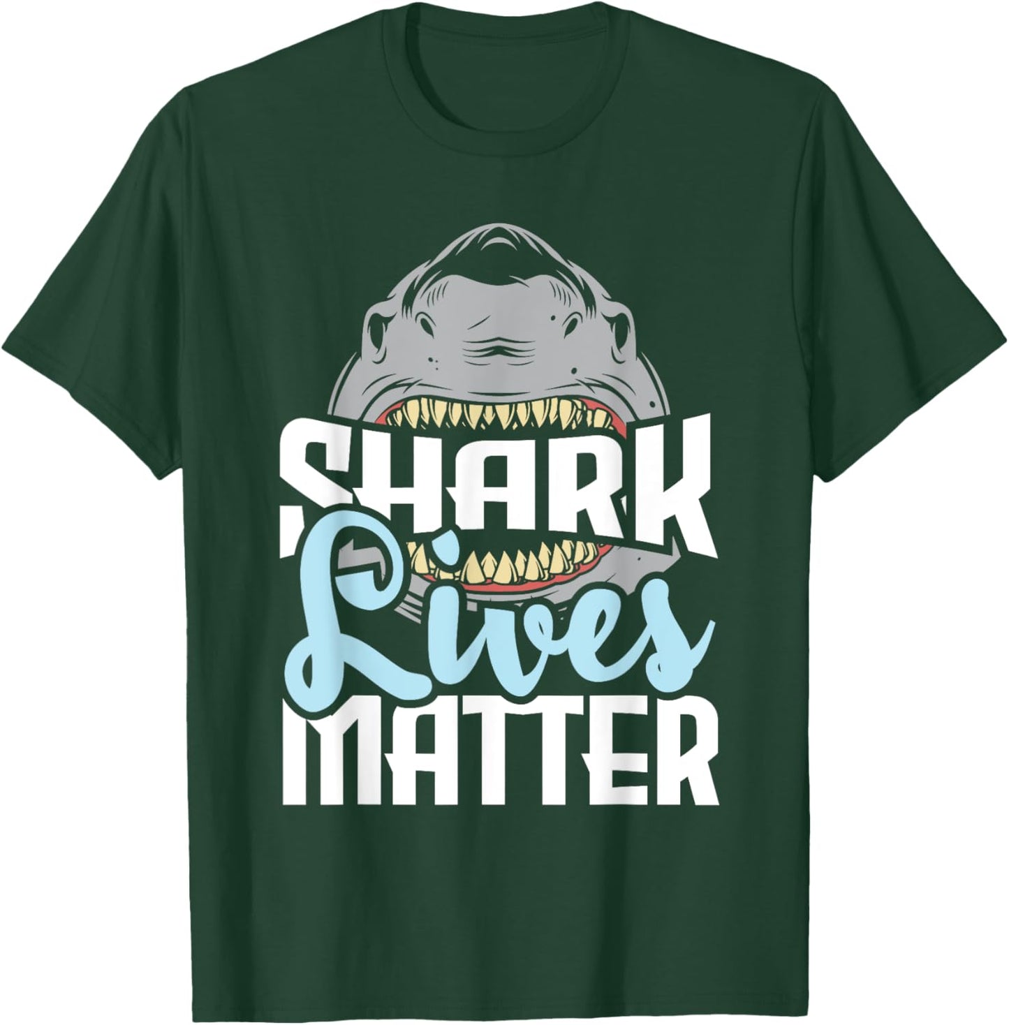Shark Lives Matter - Wildlife Marine Biologist Shark Lovers T-Shirt - T-Shirt | Forest