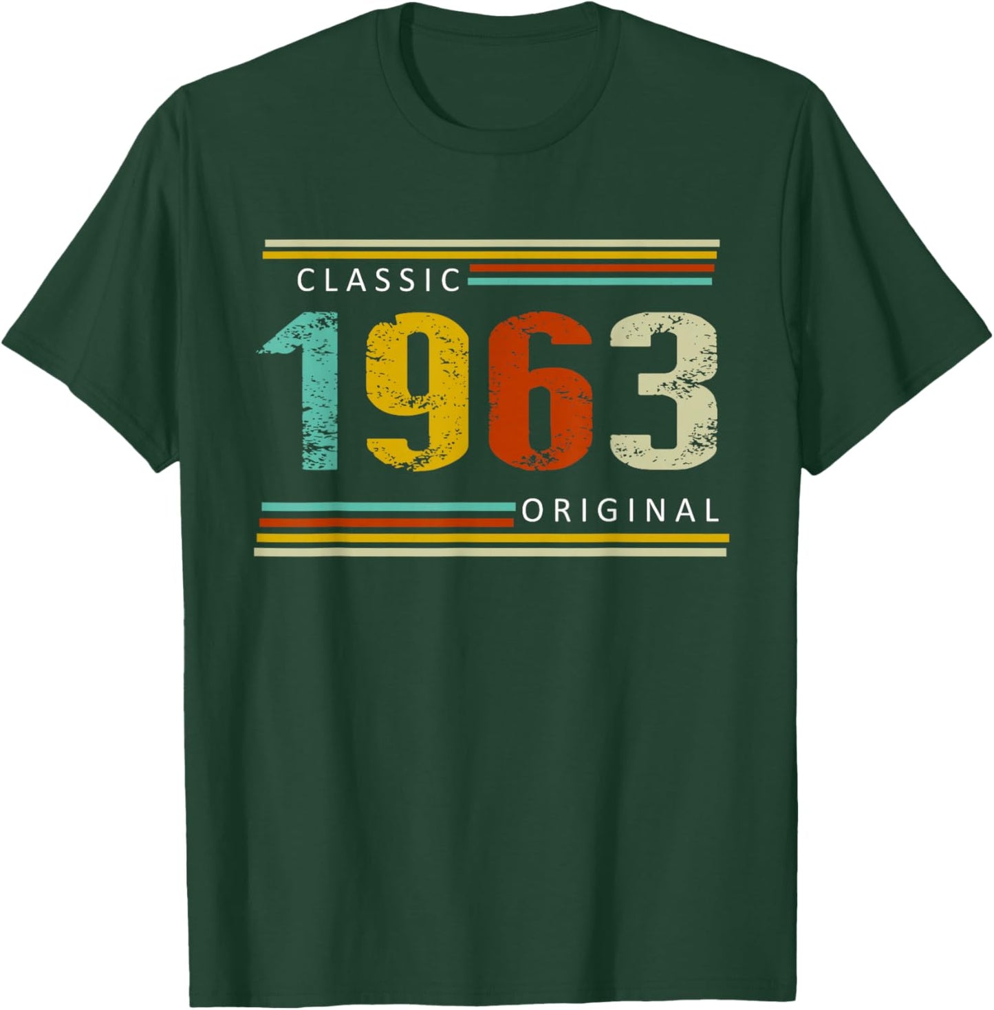 Birthday, Classic of 1963 Original, 62th Retro T-Shirt - T-Shirt | Forest
