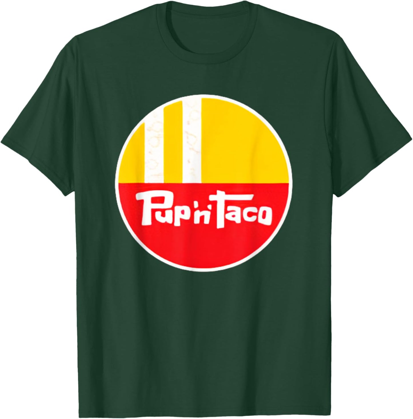 Pup And Taco Retro Vintage Restaurant T-Shirt - T-Shirt | Forest