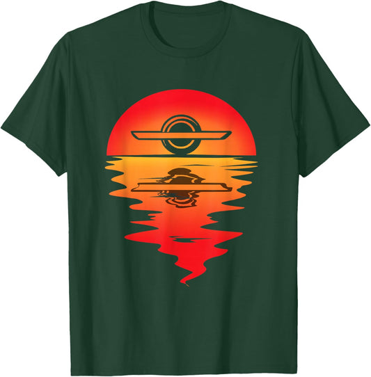 Electric Skateboard Vintage Sunset Onewheel Float Monowheel T-Shirt - T-Shirt | Forest