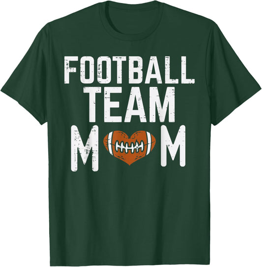 American Football Team Mom Family Matching Mommy Mama Women T-Shirt - T-Shirt | Forest