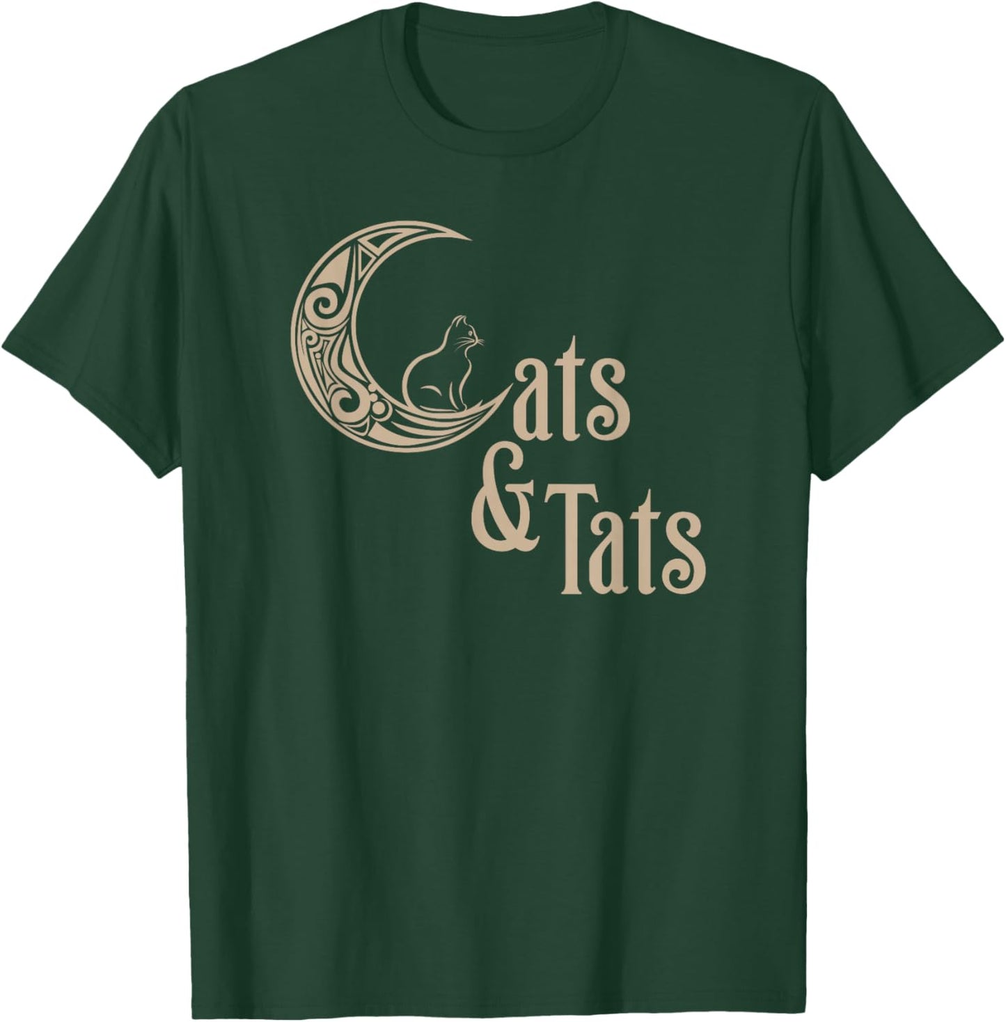 I love Cats and Tattoos Cats and Tats Funny T-Shirt - T-Shirt | Forest