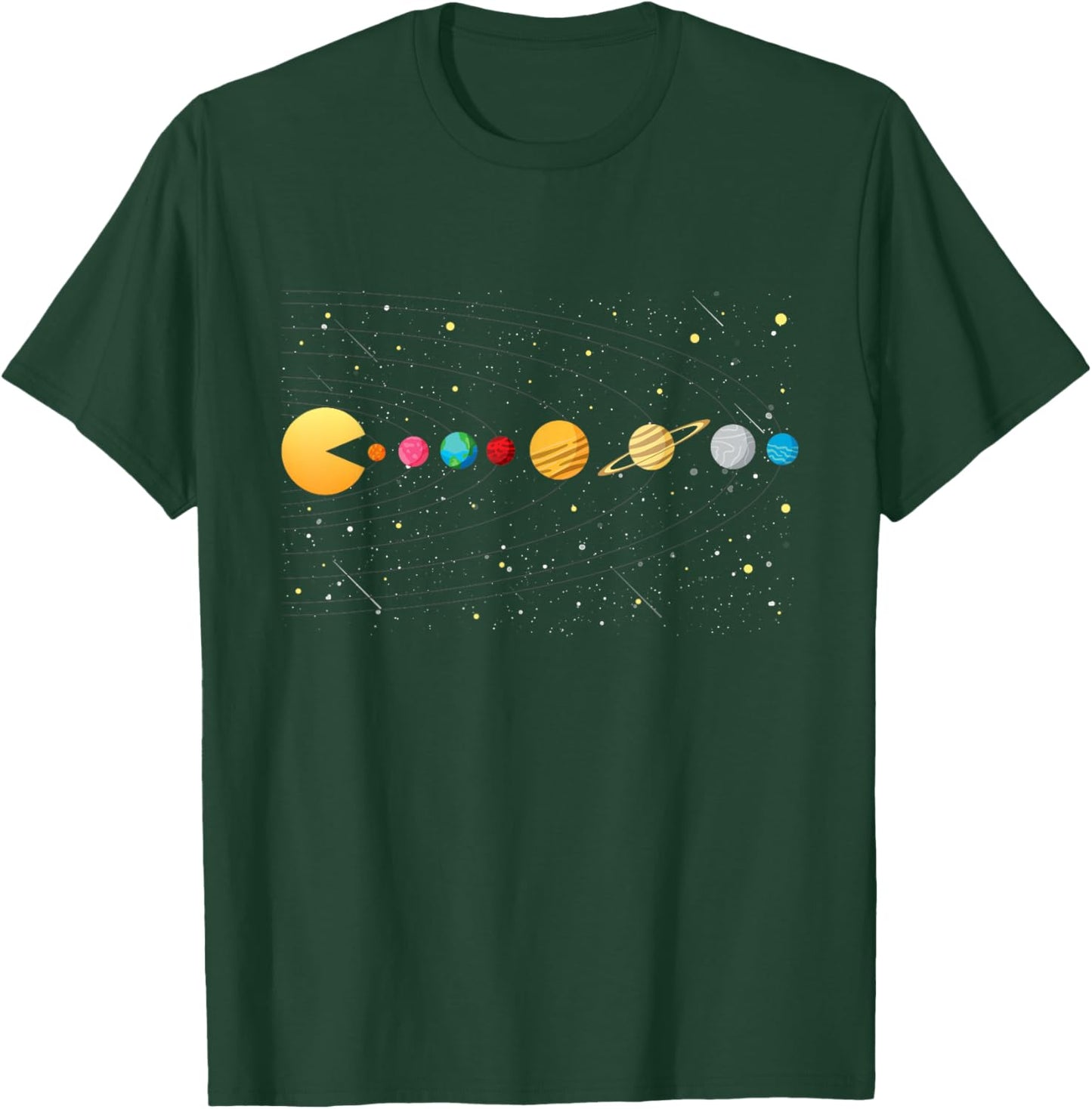 Funny Solar System - Astronauts Space Video Games T-Shirt - T-Shirt | Forest