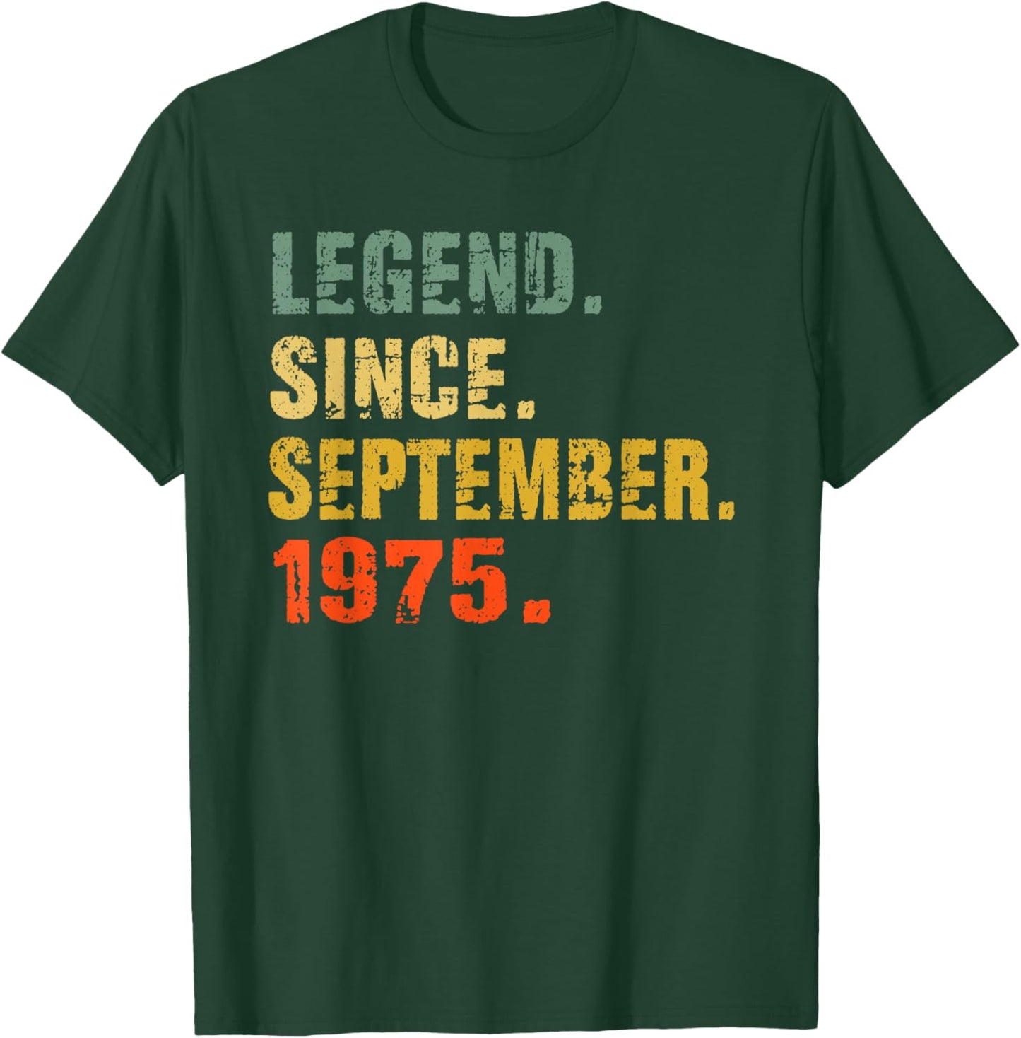 47 Year Old 47th Birthday Gifts Legend Since September 1975 T-Shirt - T-Shirt | Forest