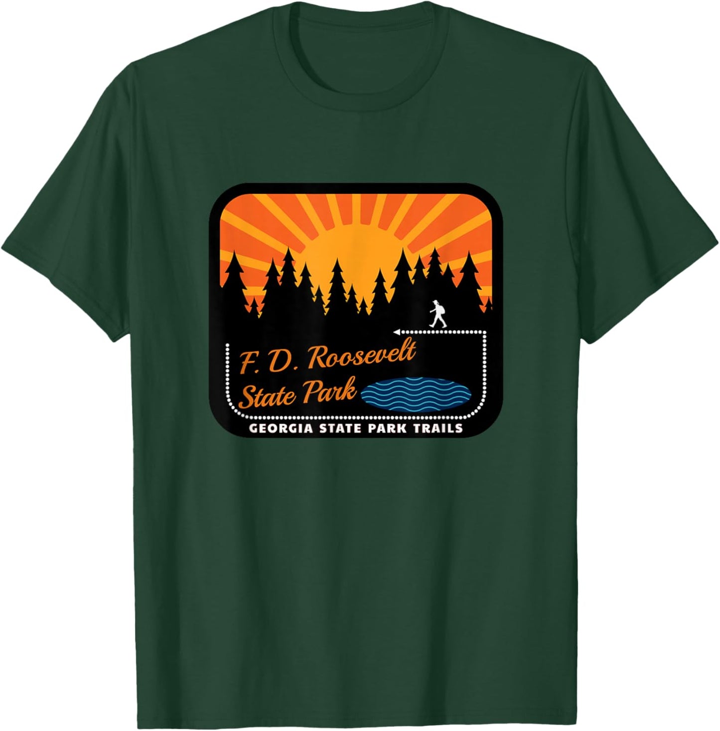 F.D. Roosevelt State Park Trails T-Shirt - T-Shirt | Forest