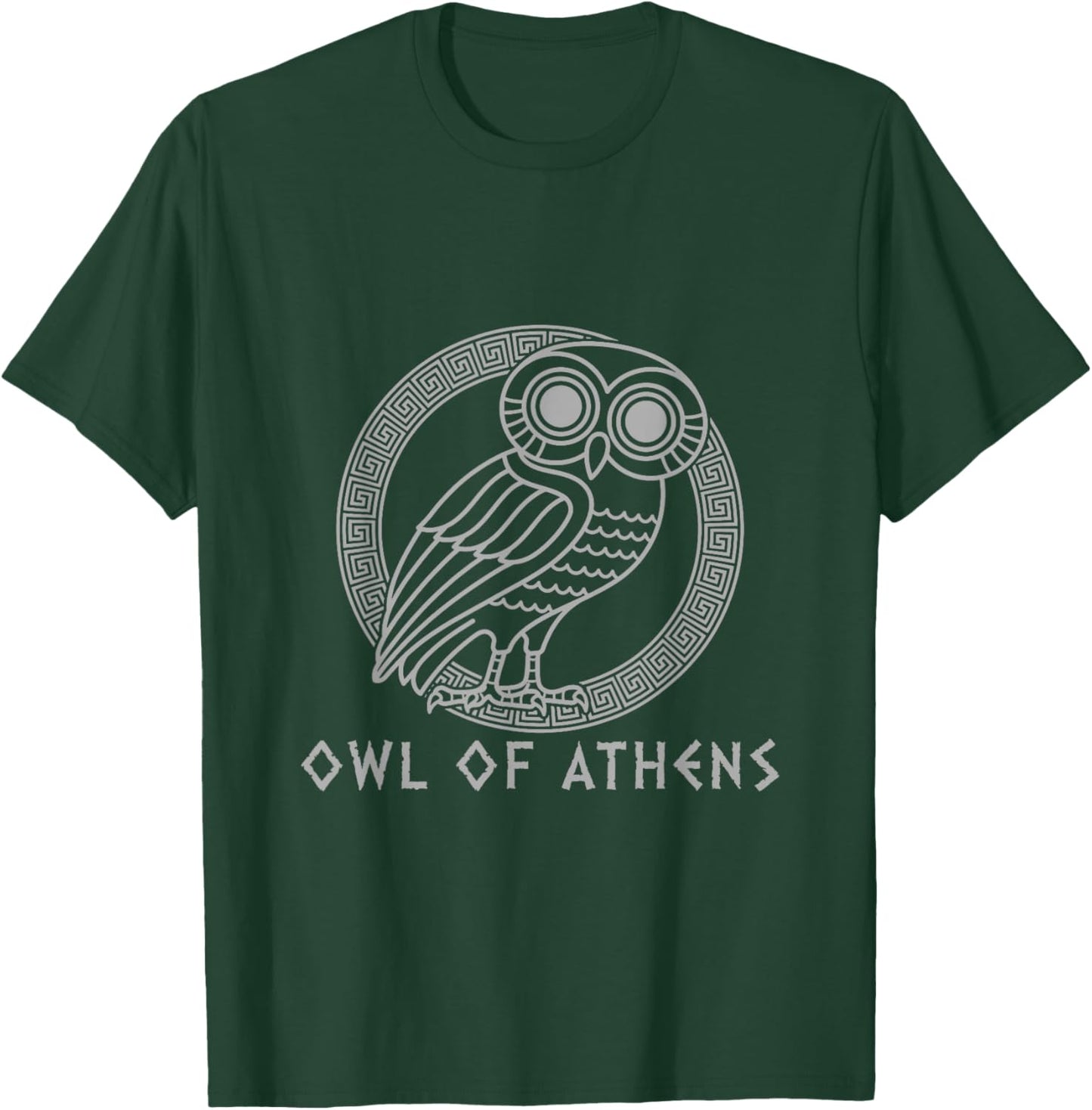 Greek Mythology Athena | Owl of Athens T-Shirt - T-Shirt | Forest