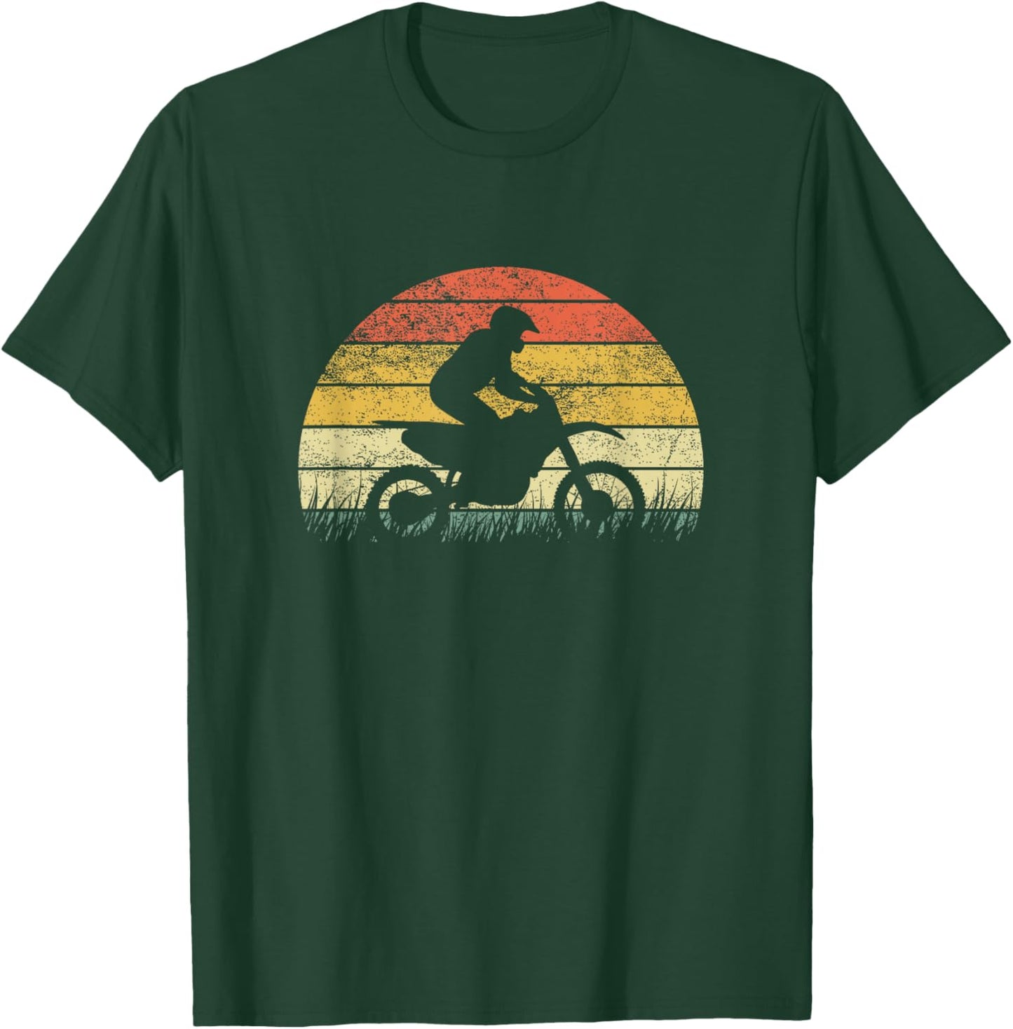Motocross Bike Vintage Dirtbike MX Racing Retro Dirt Bike T-Shirt - T-Shirt | Forest