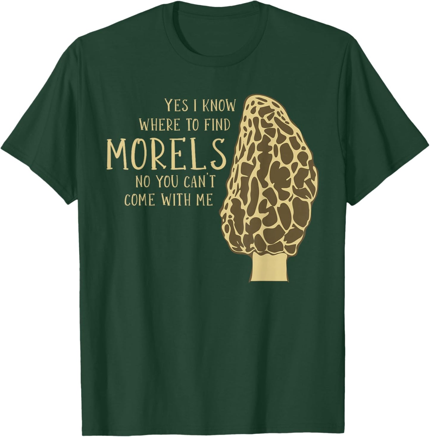 Mushroom Hunting Morel Mushroom T-Shirt - T-Shirt | Forest