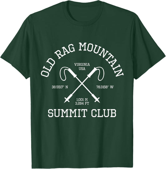Climbed Old Rag Mountain Summit Club Hike Virginia USA T-Shirt - T-Shirt | Forest