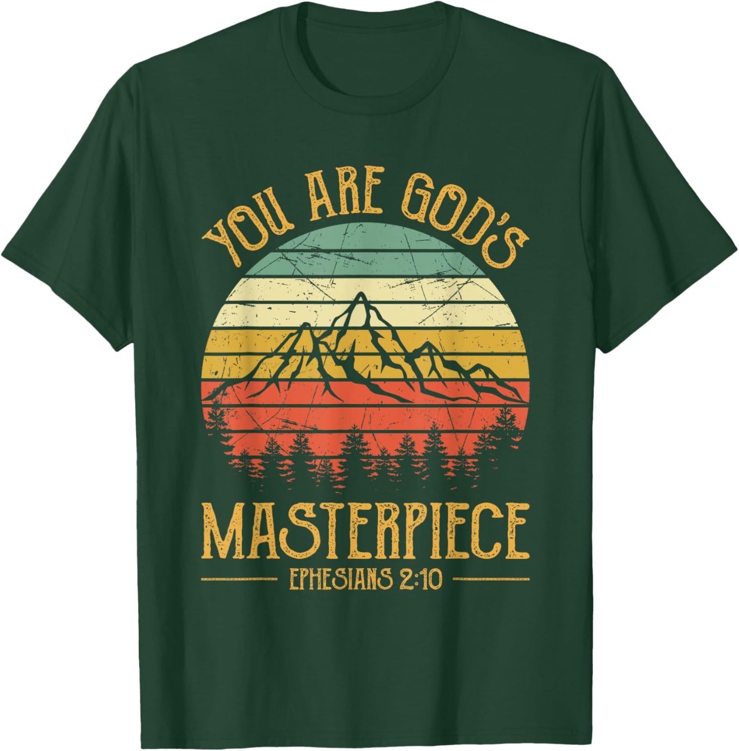 You Are God's Masterpiece Kids Christian T-Shirt - T-Shirt | Forest