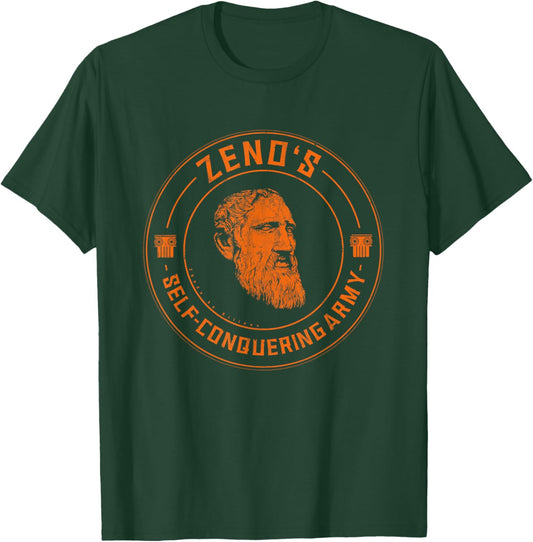 Zeno's Self-Conquering Army Stoic Philosophy Stoicism T-Shirt - T-Shirt | Forest
