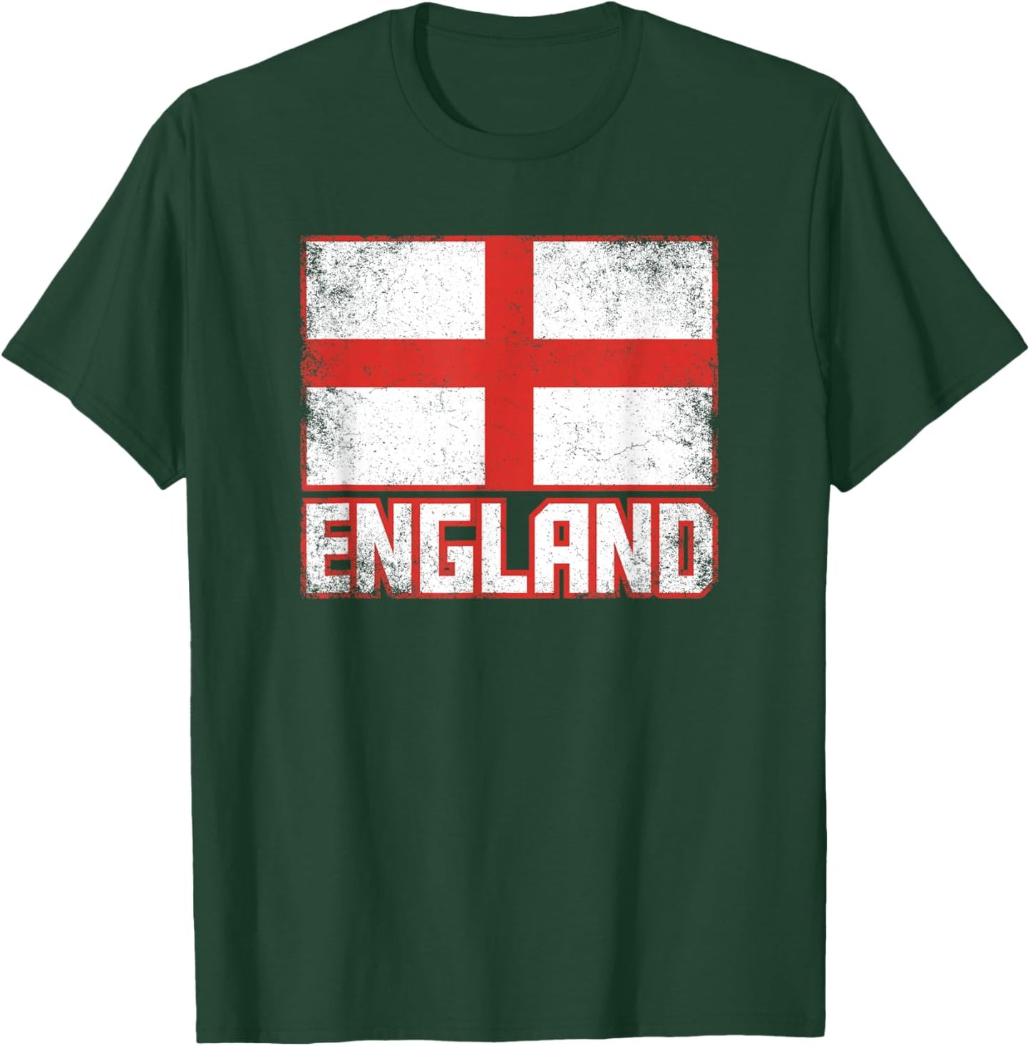 England Flag Vintage Retro Country English Pride T-Shirt - T-Shirt | Forest
