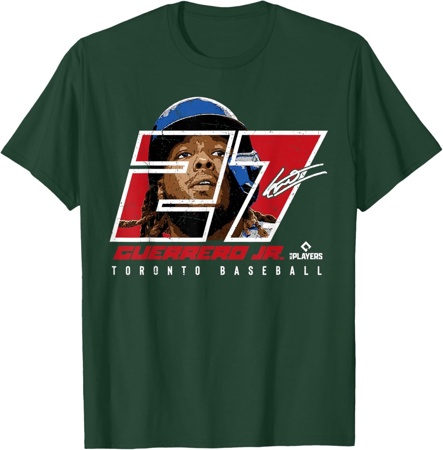 Vladimir Guerrero Jr. - Silhouette Vlad Toronto MLBPA T-Shirt - T-Shirt | Forest
