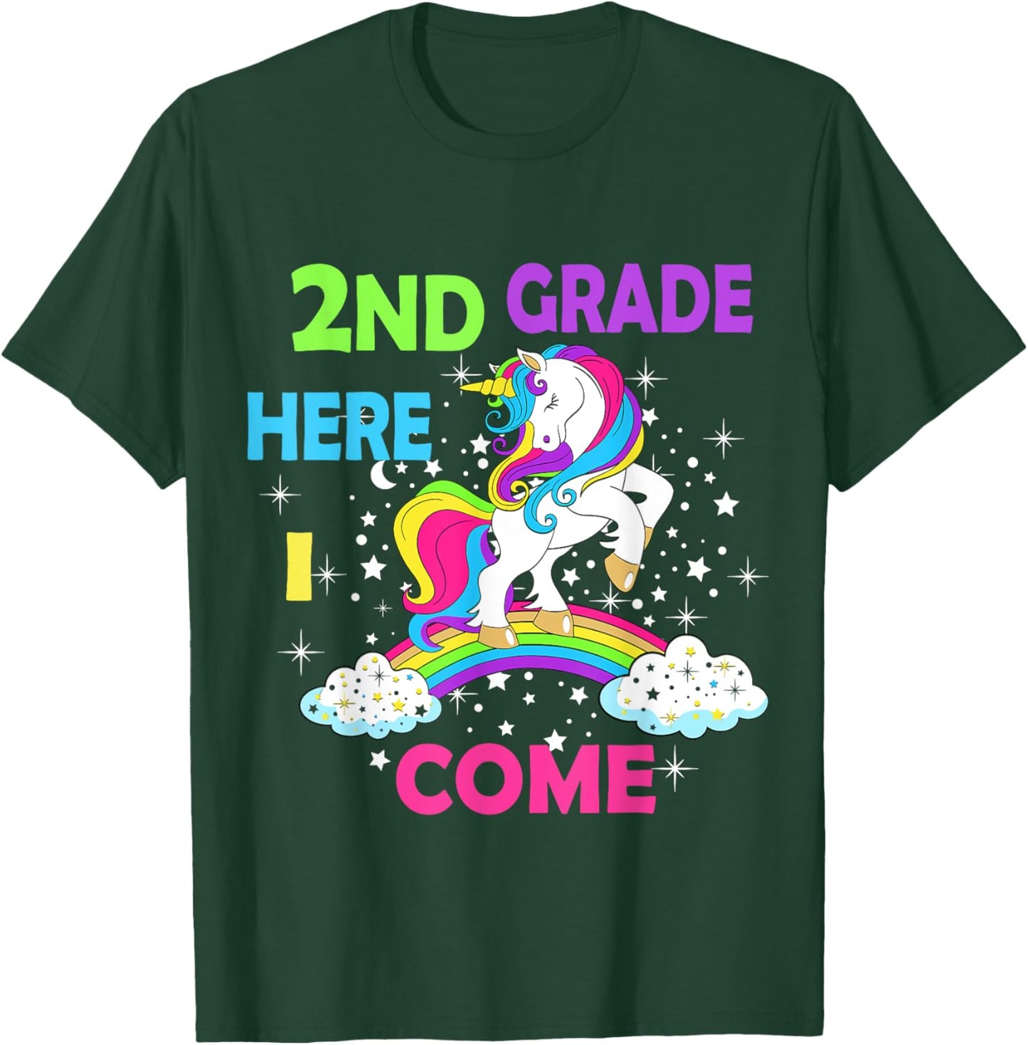 Hello 2nd grade First Day of Second grade Here I come Girl T-Shirt - T-Shirt | Forest