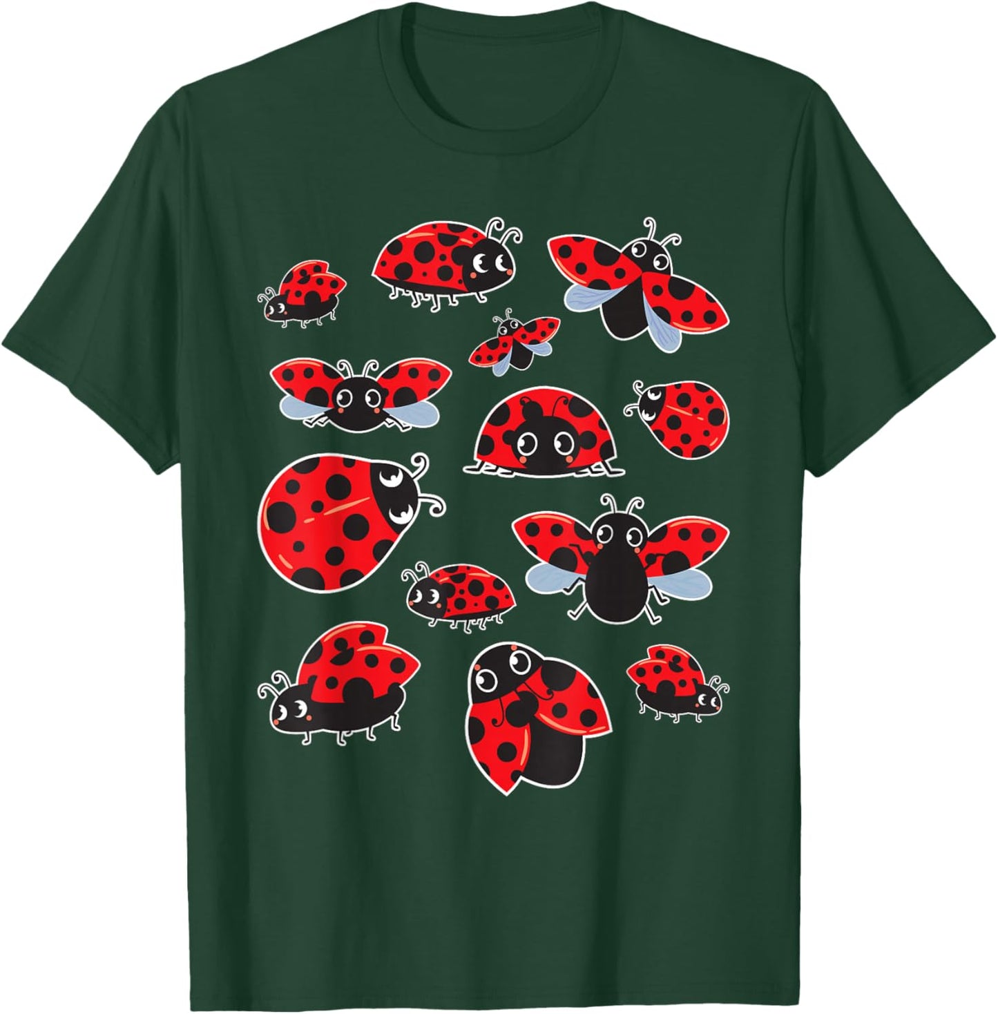 Adorable Ladybugs - Insectology Entomophile Beetle Collector T-Shirt - T-Shirt | Forest