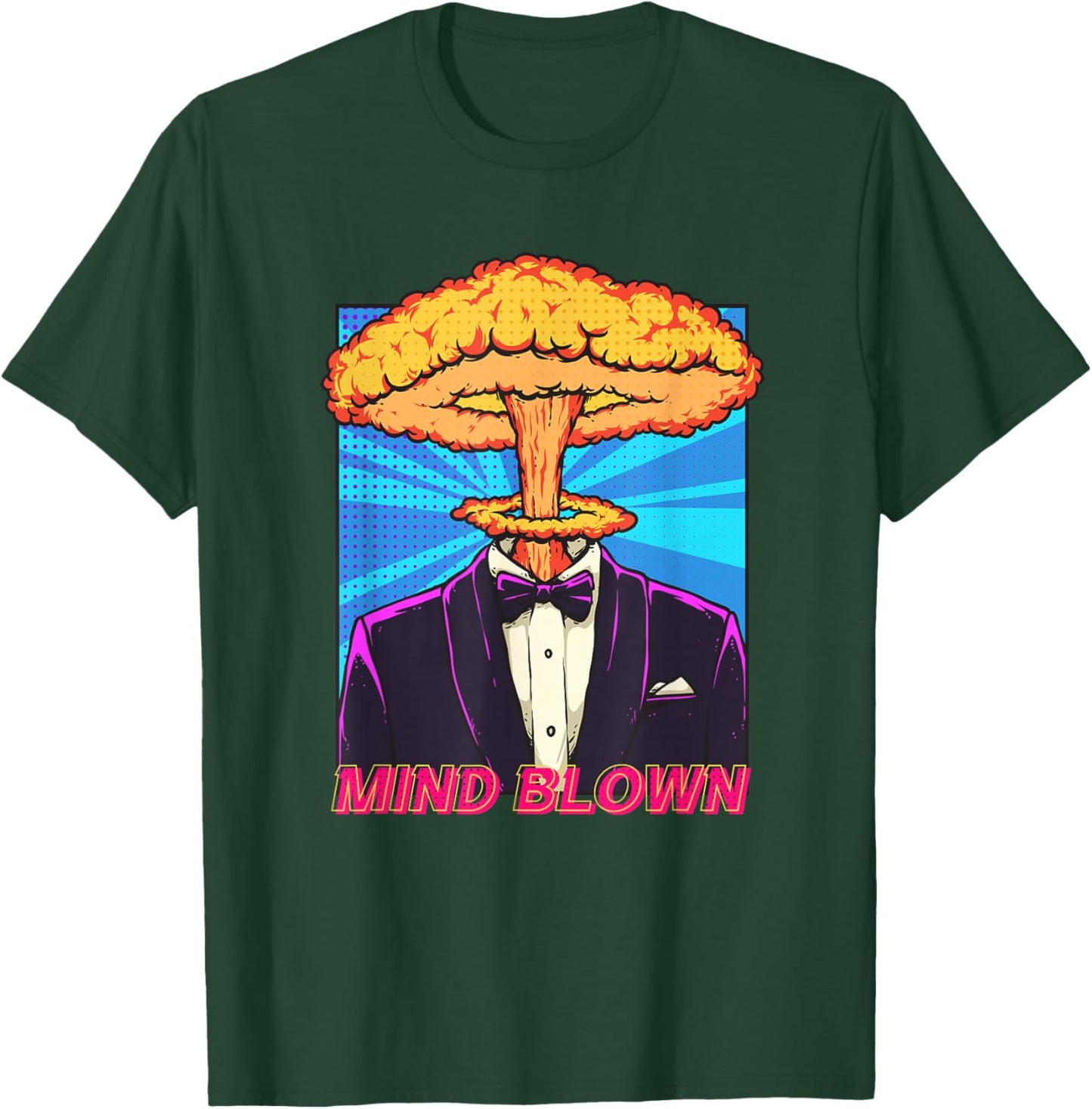 Mind Blown Pop Art Movement Exploding Head Comic Book Lover T-Shirt - T-Shirt | Forest