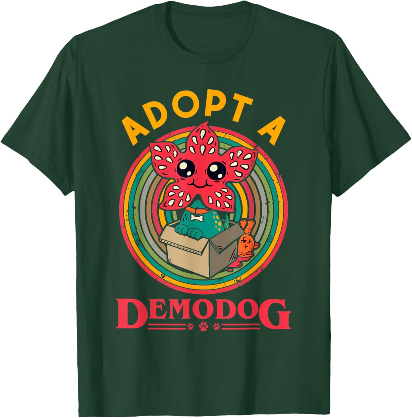Adopt A Demodog Funny Dog Lovers Women T-Shirt - T-Shirt | Forest