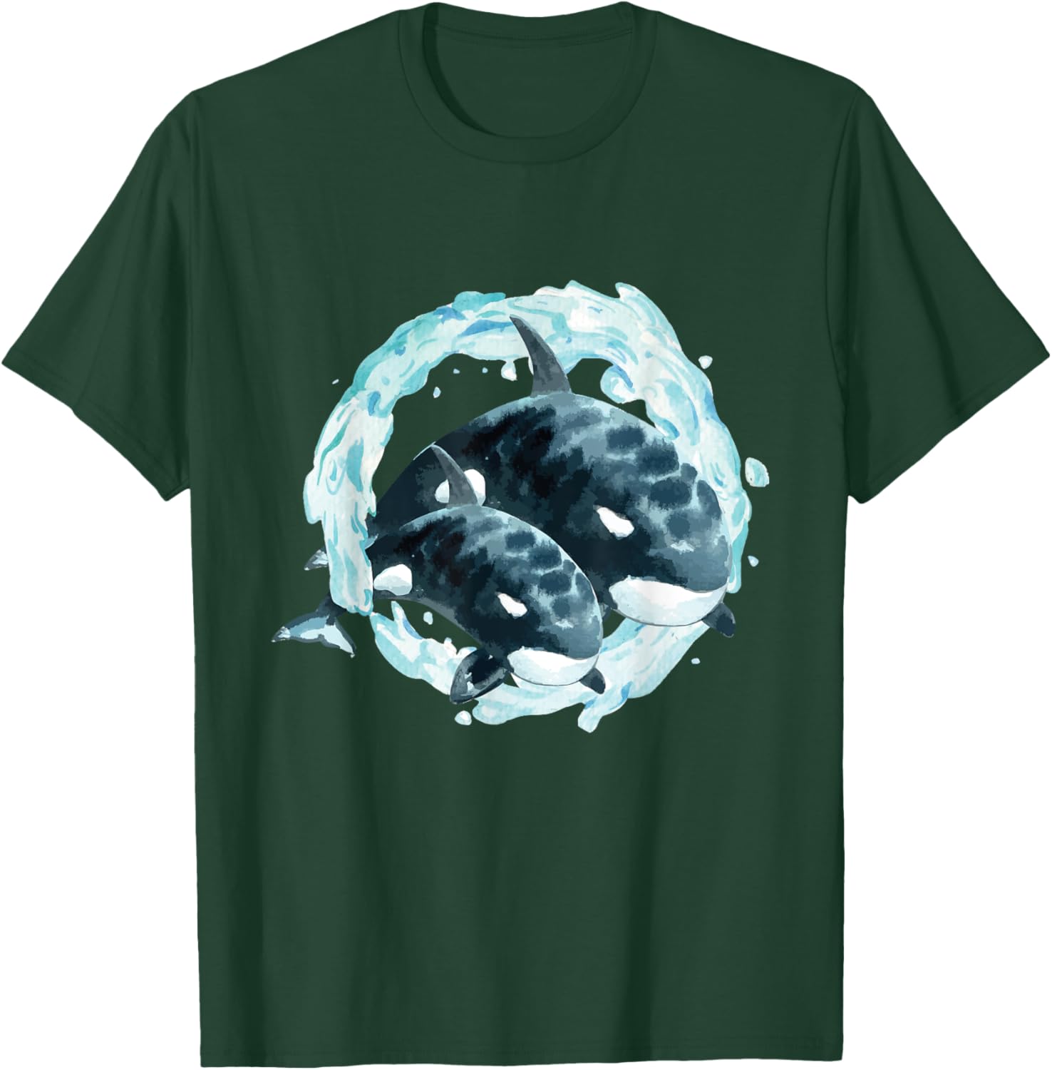 Whale Lover Art - Whales Marine Biologist Wildlife T-Shirt - T-Shirt | Forest