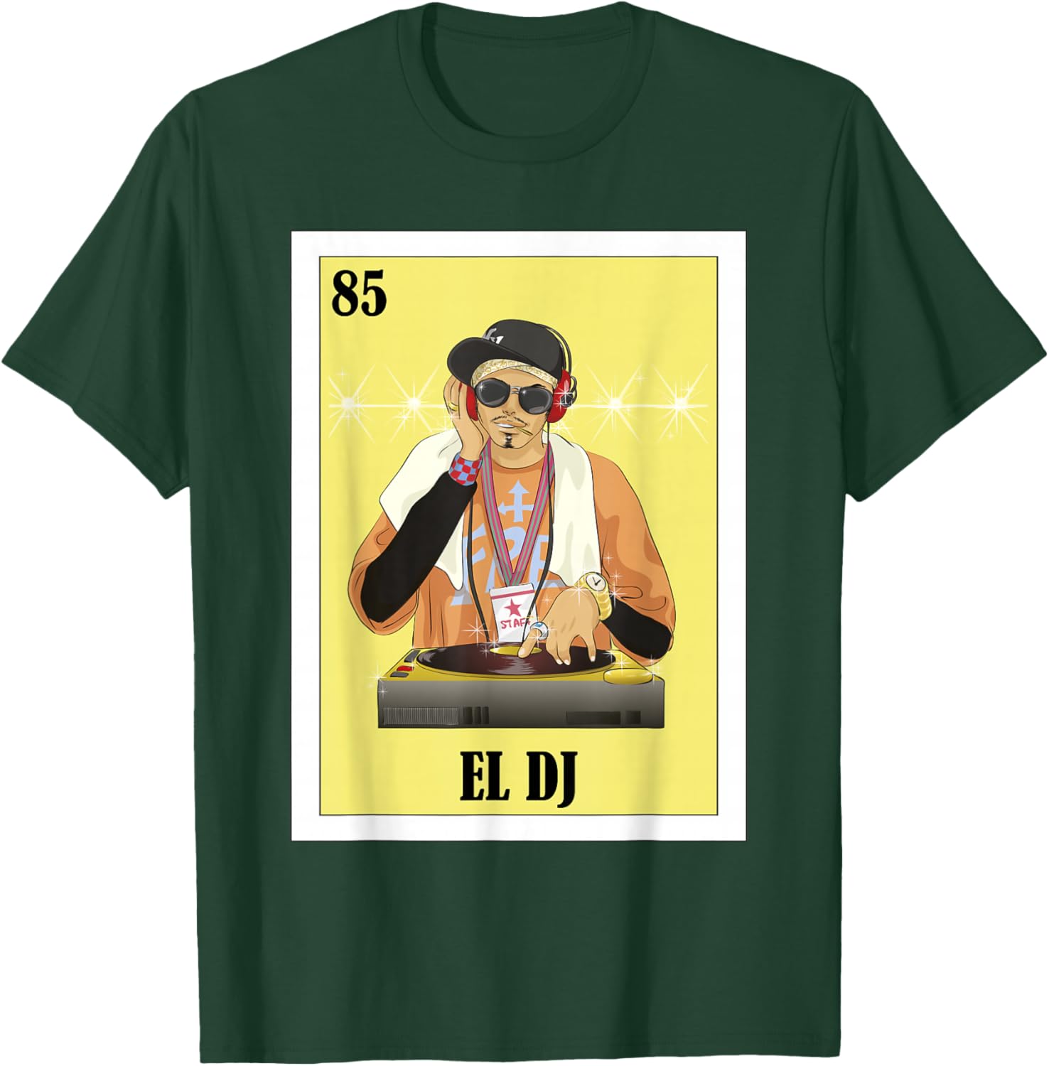 Funny Music Mexican Design - El DJ T-Shirt - T-Shirt | Forest