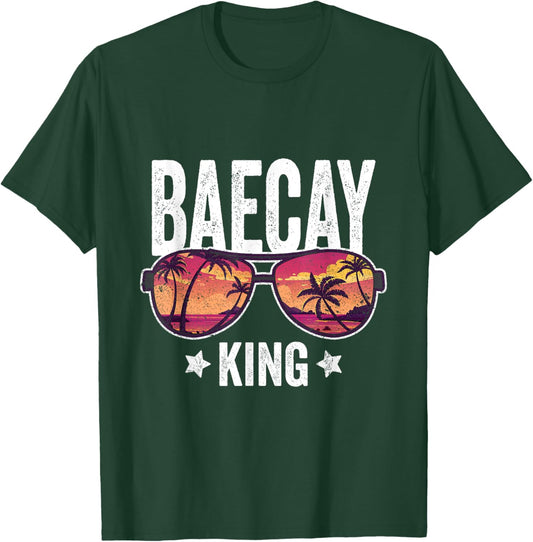 Baecay King Vacation Boyfriend Girlfriend Holiday T-Shirt - T-Shirt | Forest