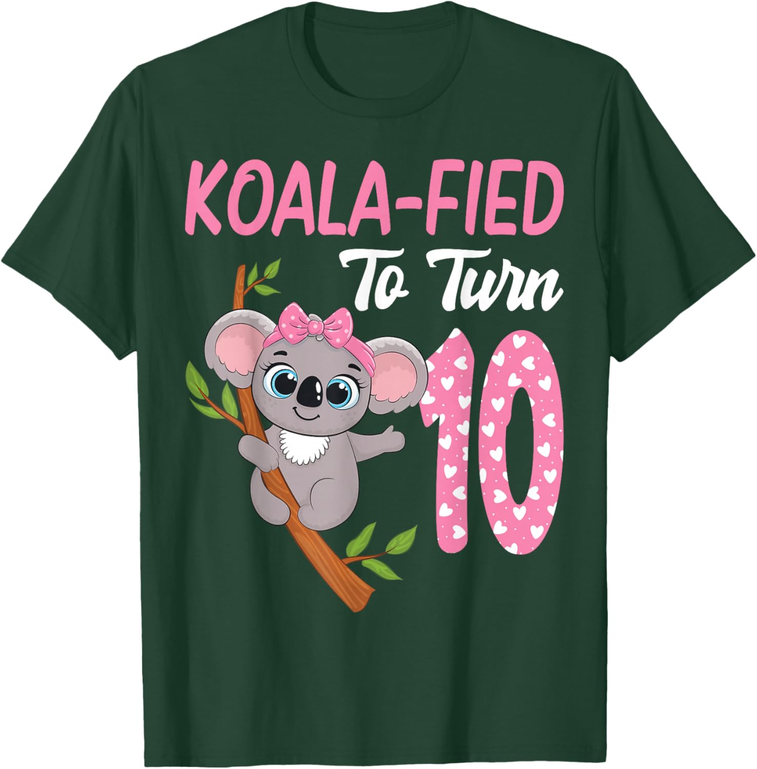 10 Year Old Koala 10th Birthday Party Animal Koala Lover T-Shirt - T-Shirt | Forest