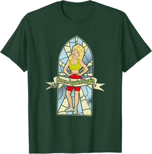 King of The Hill Born Again Virgin Luanne Stained Glass T-Shirt - T-Shirt | Forest