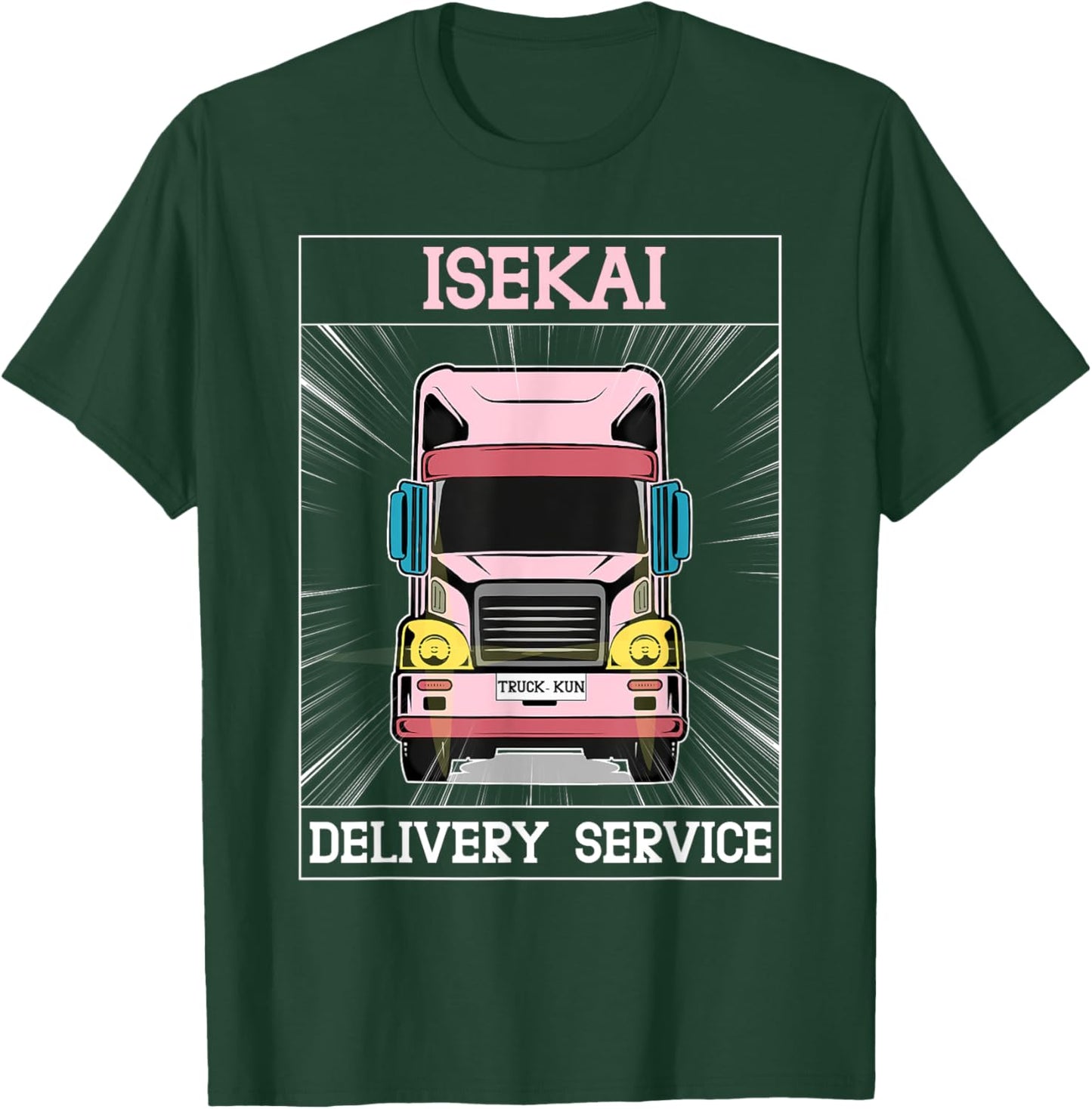 Truck-kun Isekai Delivery Service sekai Express Truck-kun T-Shirt - T-Shirt | Forest