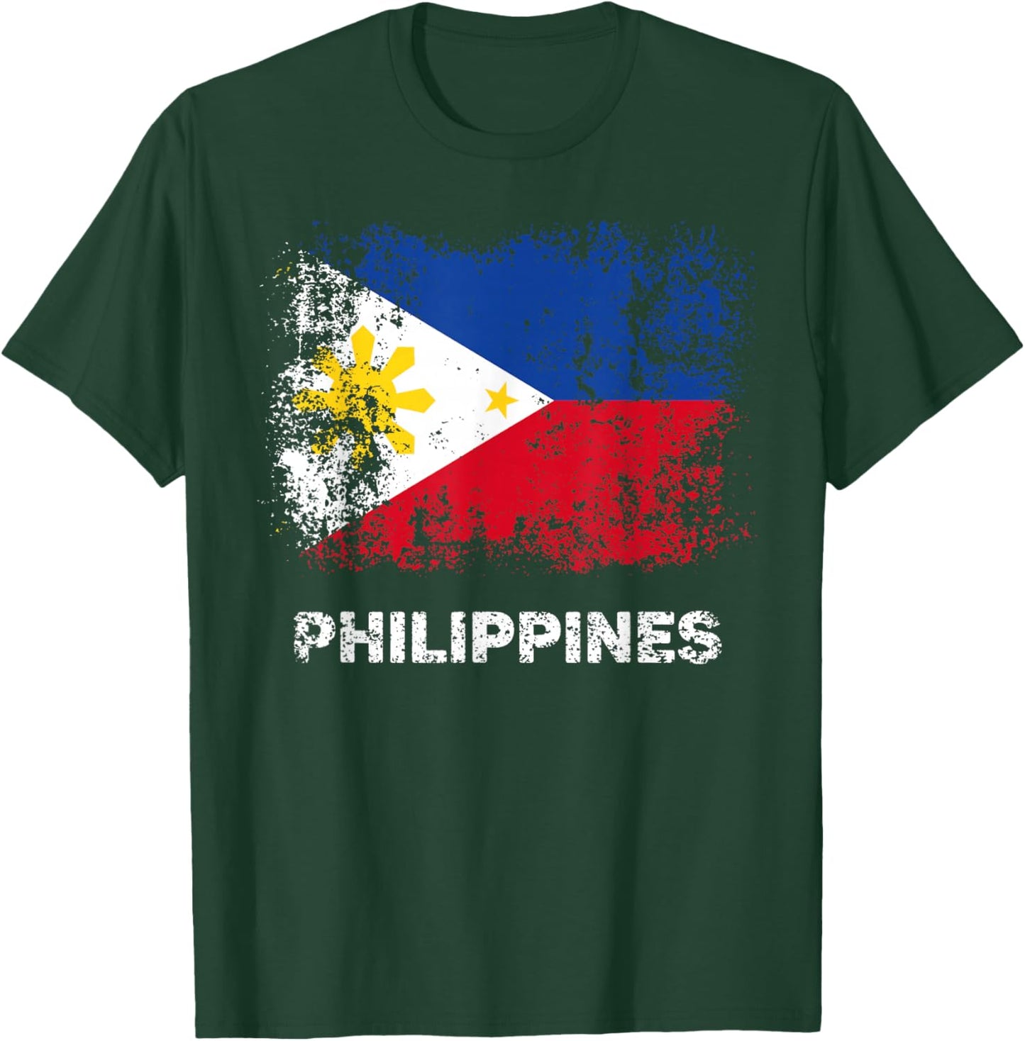 Philippine Flag Shirt Filipino Patriotic Philippines Flag T-Shirt - T-Shirt | Forest