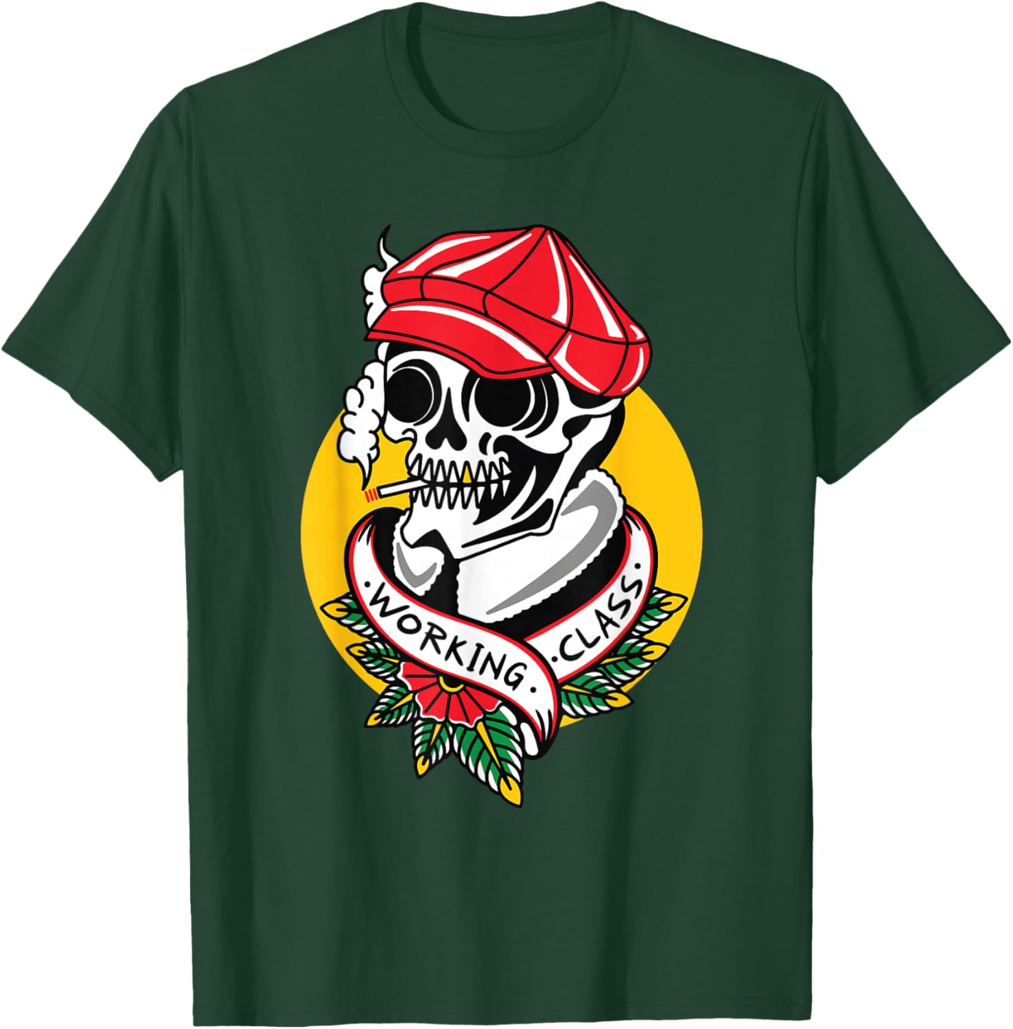 Working Class American Traditional Tattoo Old School Flash T-Shirt - T-Shirt | Forest