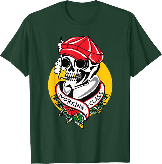 Working Class American Traditional Tattoo Old School Flash T-Shirt - T-Shirt | Forest