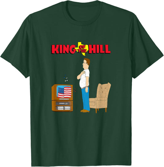 King of The Hill Hank Star Spangled Banner Cartoon T-Shirt - T-Shirt | Forest