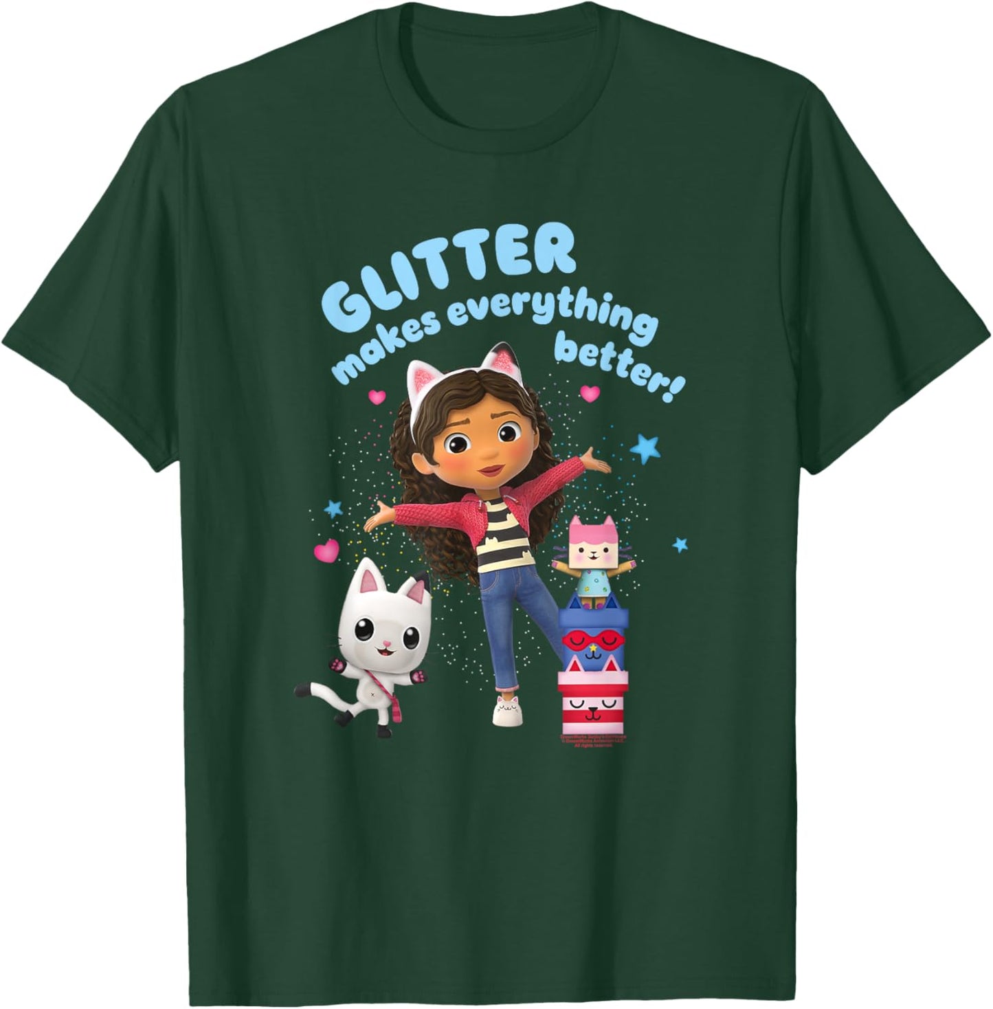 Gabby's Dollhouse Glitter Makes Everything Better T-Shirt - T-Shirt | Forest