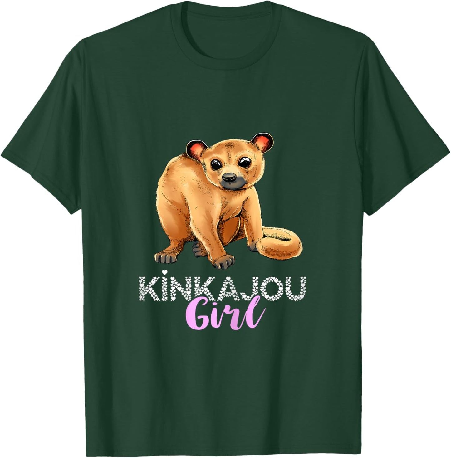 Kinkajou Girl Honey Bear Night Walker Night Ape Lover T-Shirt - T-Shirt | Forest