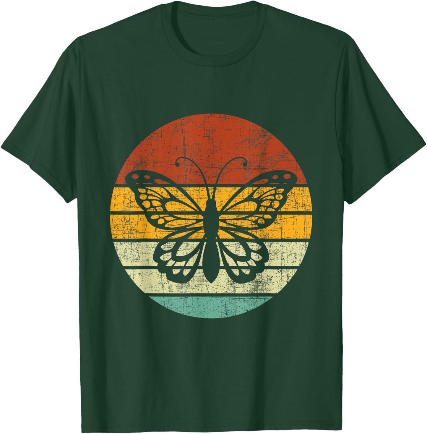 Retro Butterfly Lover - Entomology Lepidopterist Butterflies T-Shirt - T-Shirt | Forest