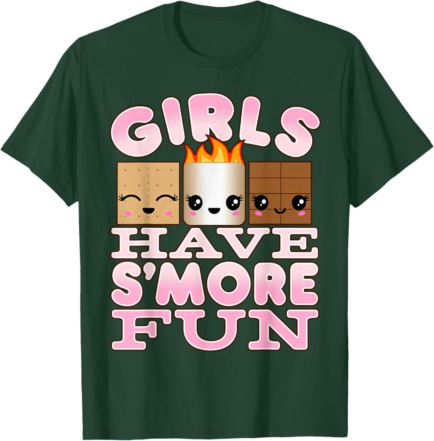 Smores Camping Shirts For Girls Have S'more Fun T-Shirt - T-Shirt | Forest