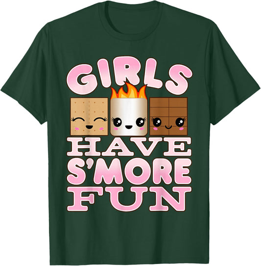 Smores Camping Shirts For Girls Have S'more Fun T-Shirt - T-Shirt | Forest
