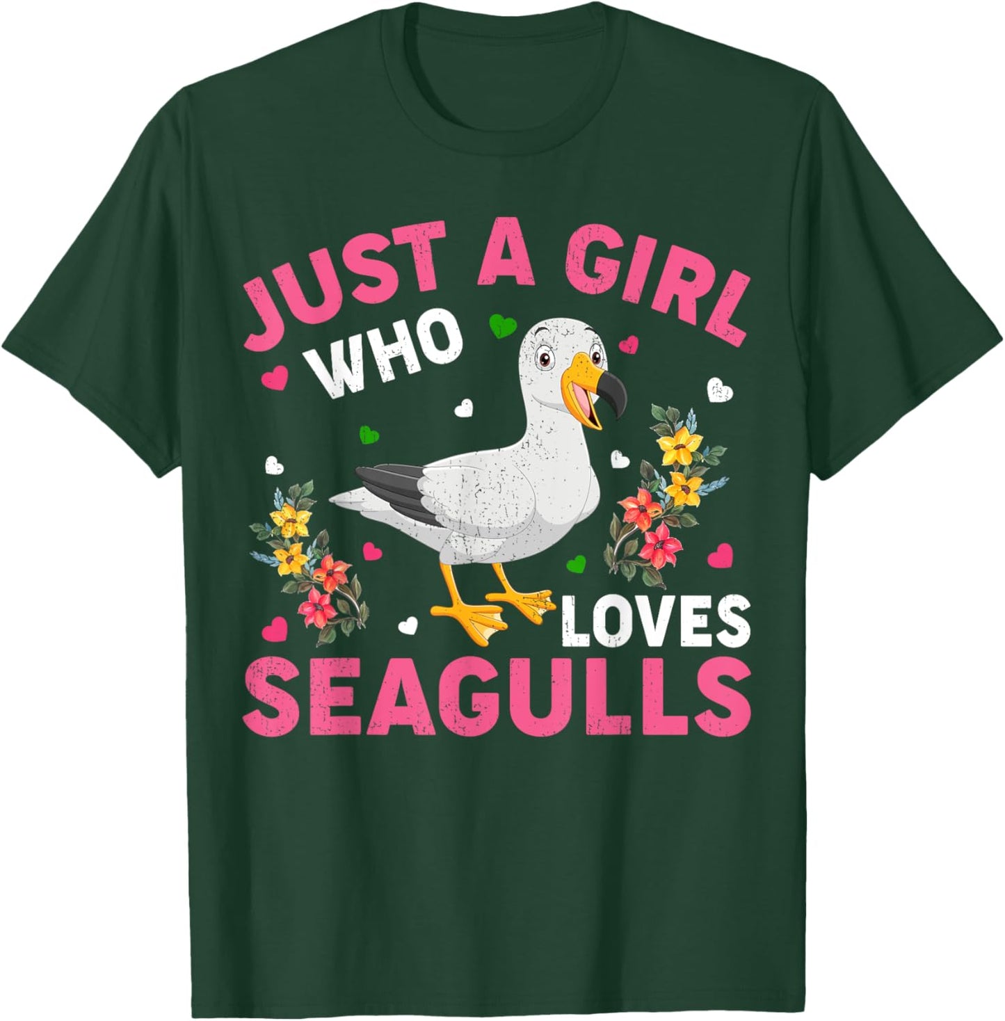 Seagull Bird Lover Just A Girl Who Loves Seagulls T-Shirt - T-Shirt | Forest