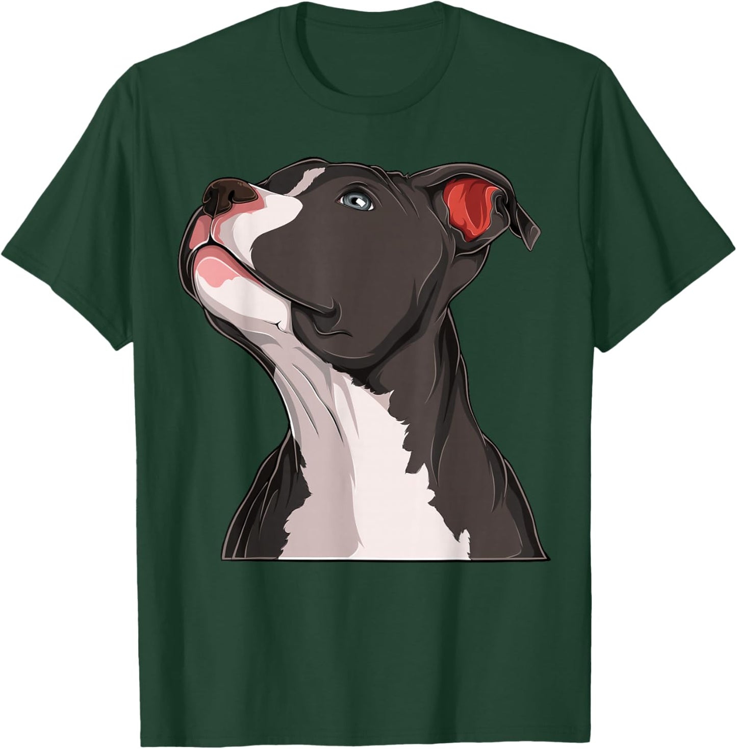 American Pit Bull Pitbull Terrier Dog Head Dog Canine T-Shirt - T-Shirt | Forest