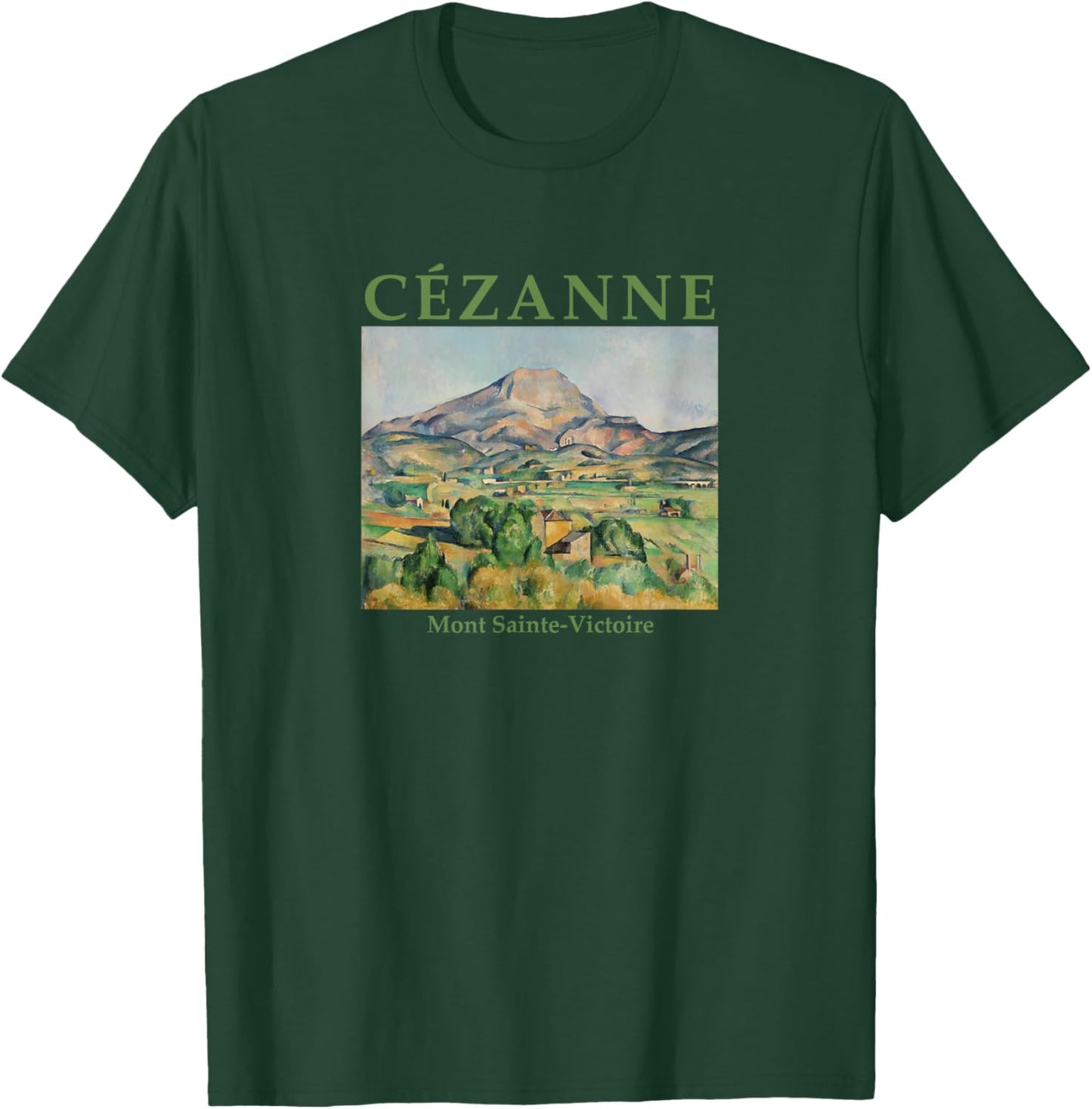 Paul Cézanne Mont Sainte-Victoire French Post-Impressionist T-Shirt - T-Shirt | Forest