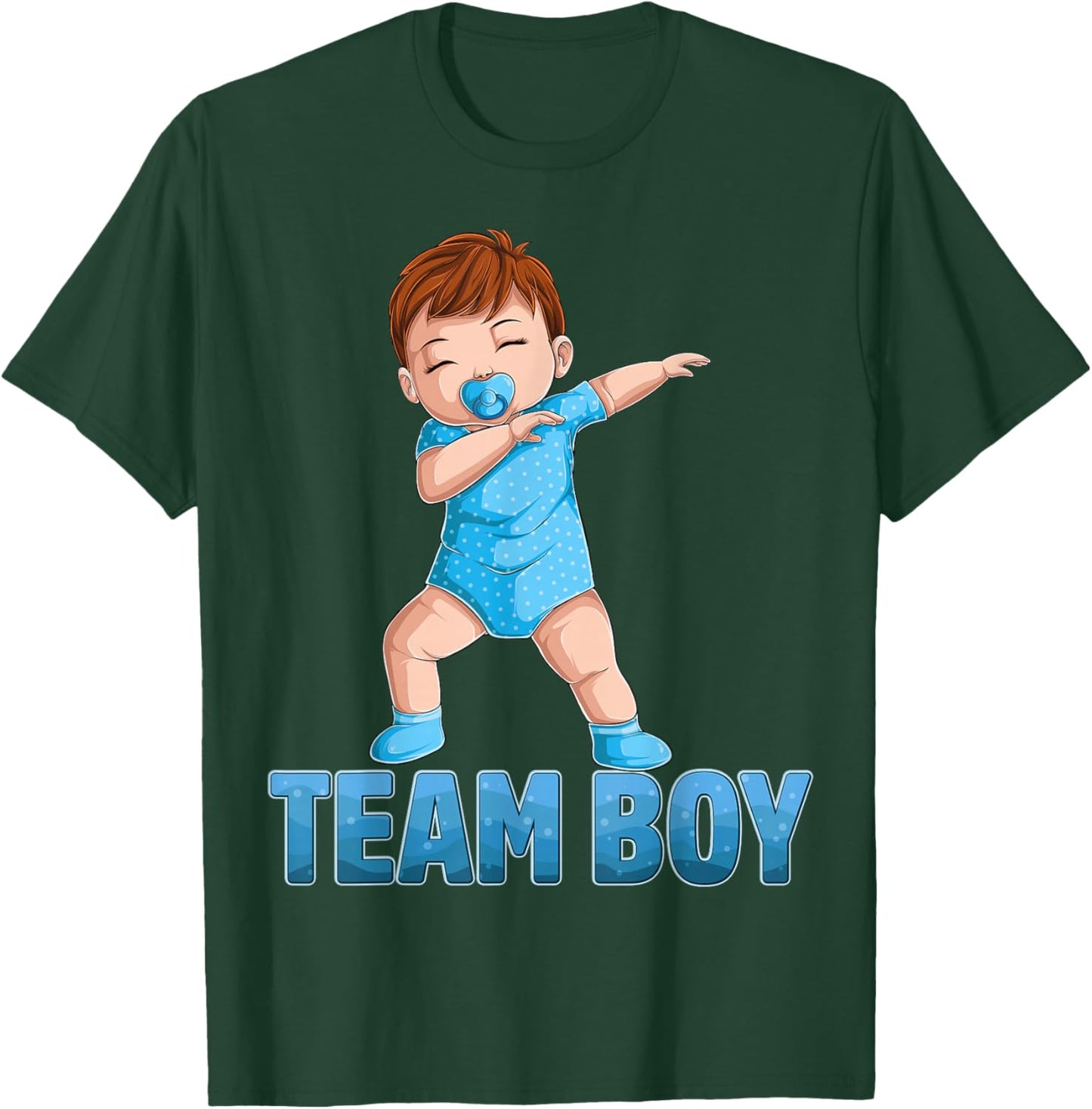 Gender Reveal Party Team Boy Baby Announcement Women Men Small T-Shirt - T-Shirt | Forest