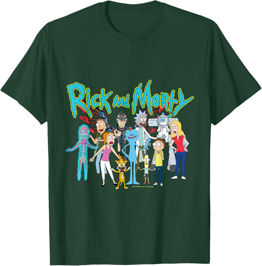 Rick & Morty Group T-Shirt - T-Shirt | Forest