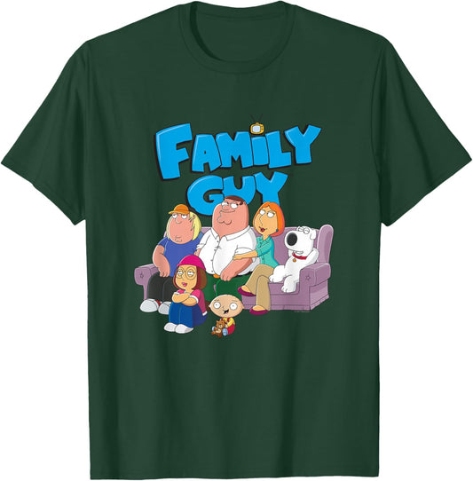 Family Guy Griffin Family with Logo Cartoon T-Shirt - T-Shirt | Forest
