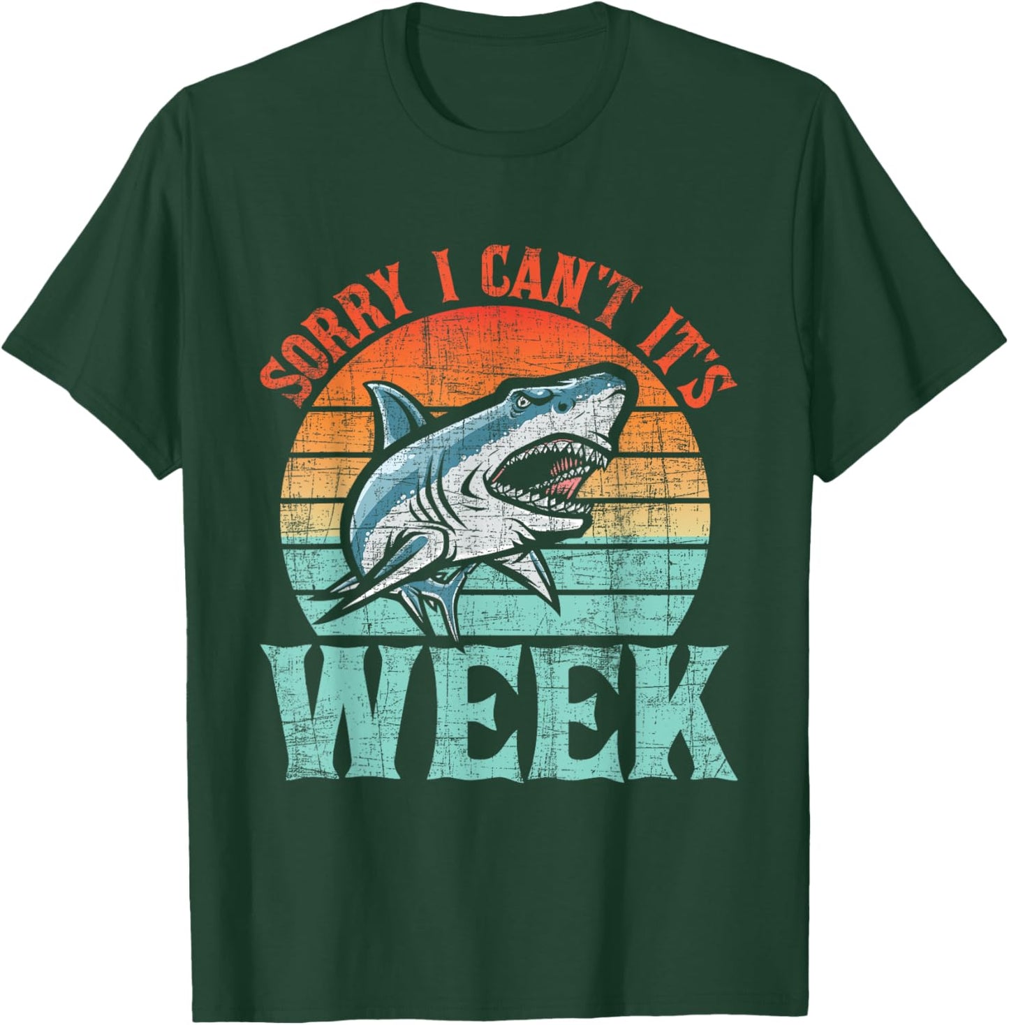 Sorry I Can't - Marine Biologist Shark Lovers Wildlife T-Shirt - T-Shirt | Forest