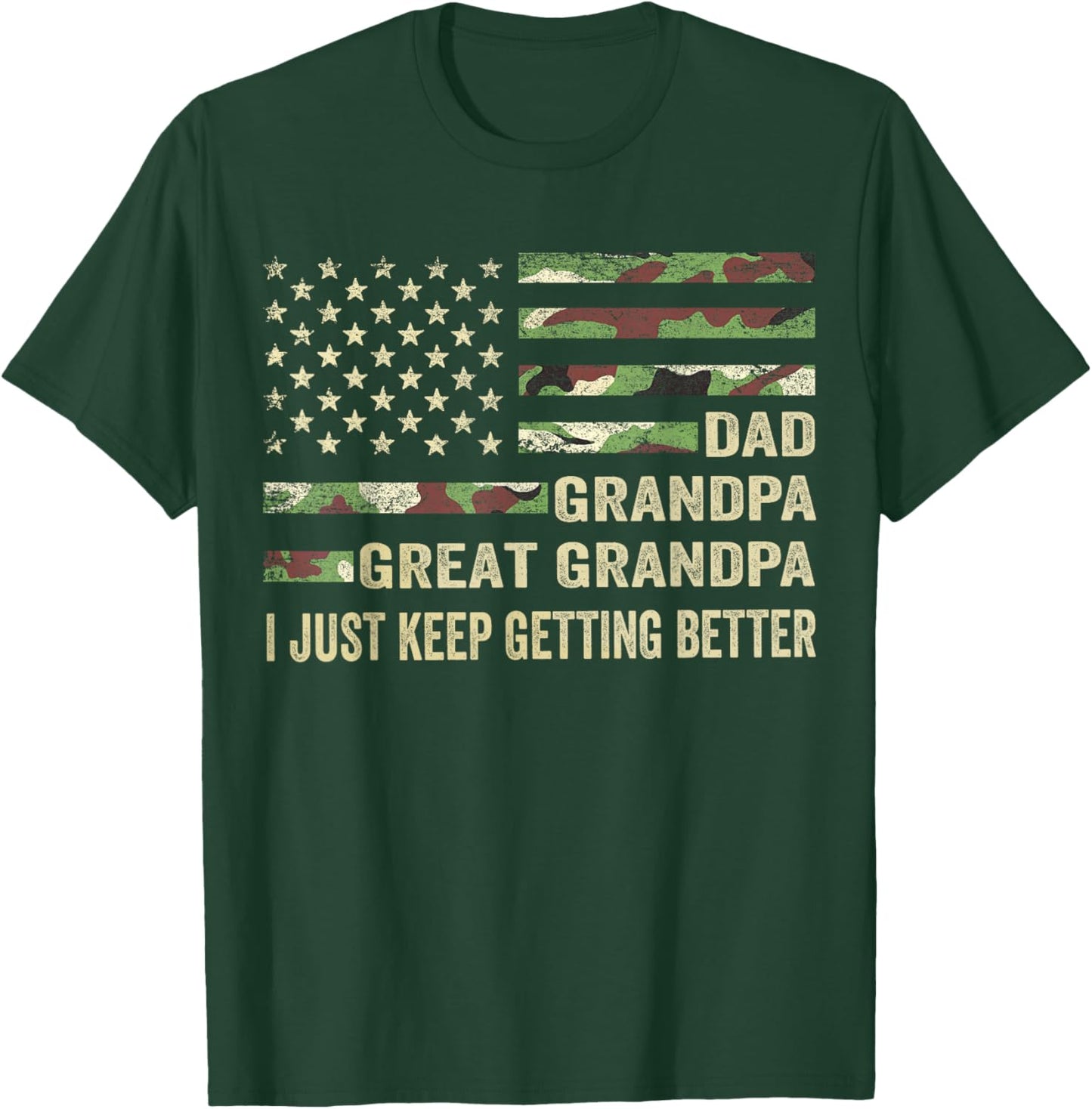 from Grandkids Dad Grandpa Great Grandpa T-Shirt - T-Shirt | Forest