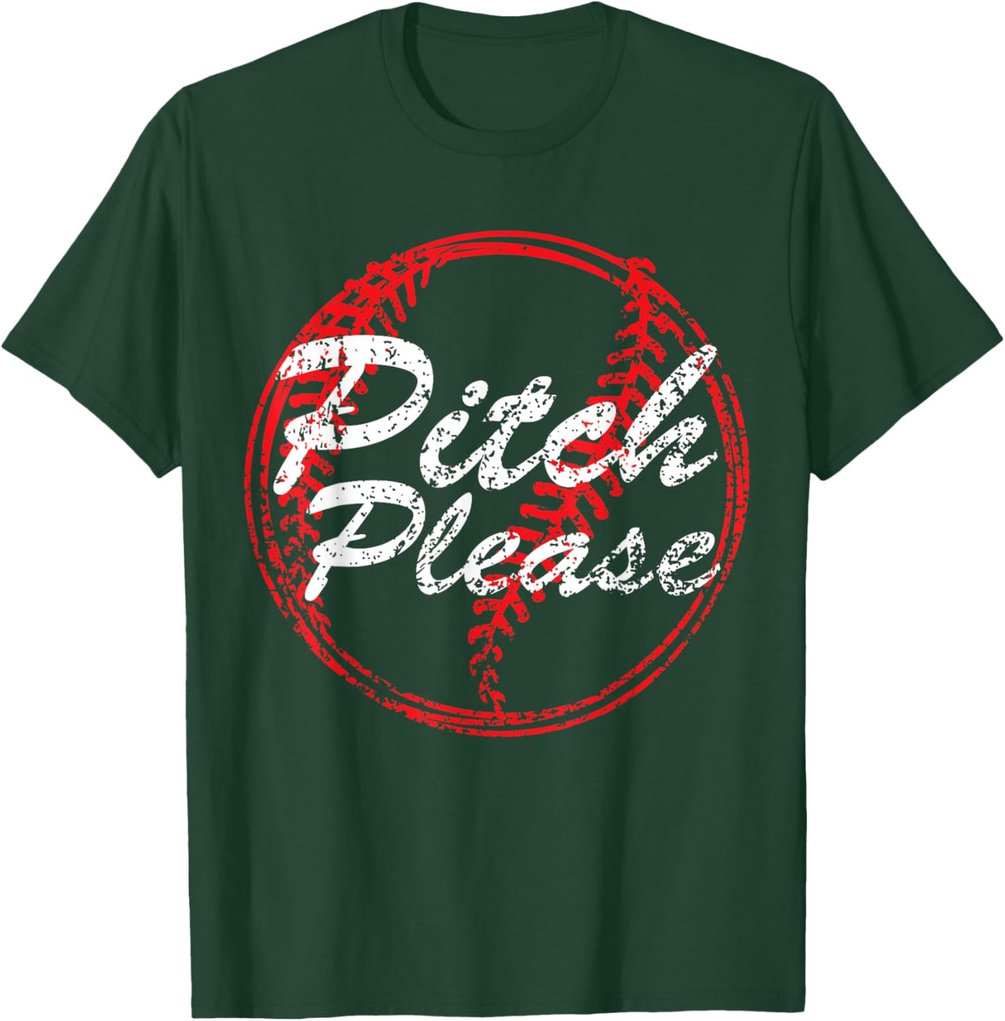 Pitch Please Baseball Mom , Baseball lovers, Cute Baseba T-Shirt - T-Shirt | Forest