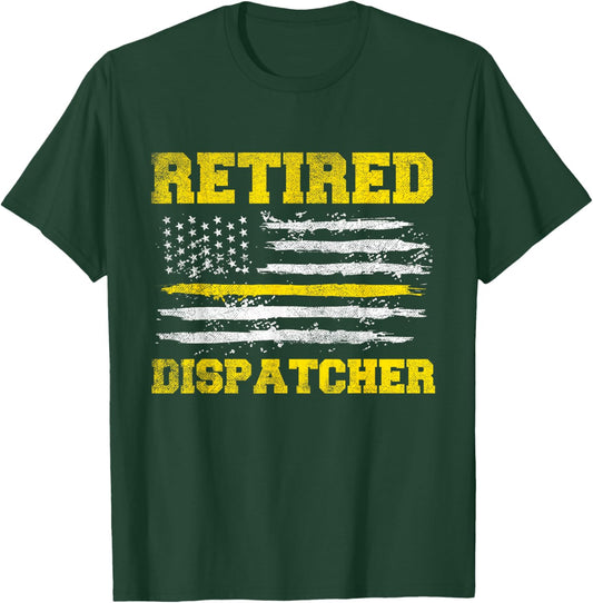 Retired Dispatcher - 911 Police Operator Emergency Responder T-Shirt - T-Shirt | Forest