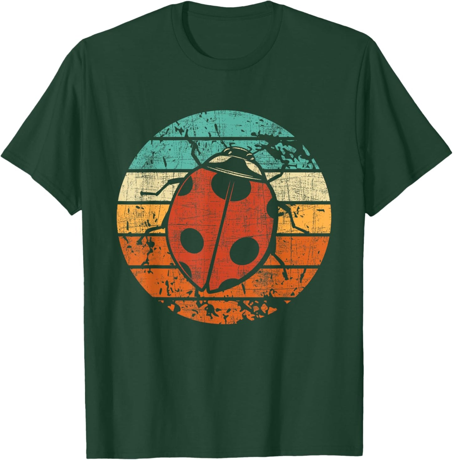 Retro Vintage Ladybug - Animal Insect Lover Ladybird Beetle T-Shirt - T-Shirt | Forest